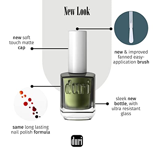 duri Nail Polish, 360 Bliss, Coral Orange Pastel, Full Coverage, - Product Imagery