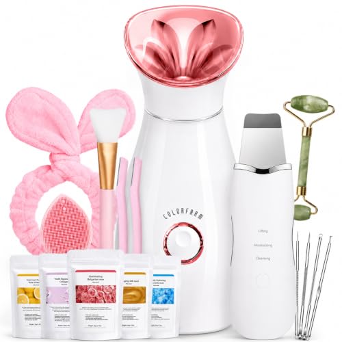Colorfarm Facial Steamer Spa Kit with 17 Skin Care Tools for - Product Imagery