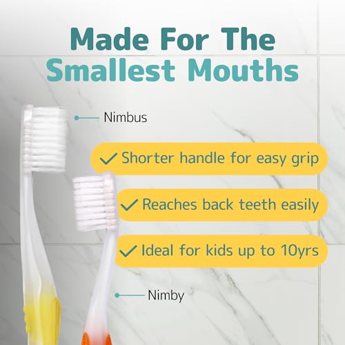 NIMBUS NIMBY Kid's Extra Soft Toothbrushes for Sensitive Teeth - Product Imagery
