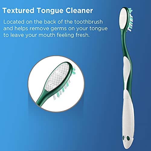 Fremouth Extra Firm Toothbrushes for Adults, Extra Hard - Product Imagery