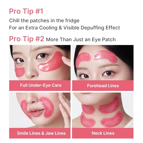 medicube Jelly Eye Mask PDRN Pink Collagen - Hydrogel Eye - Product Imagery