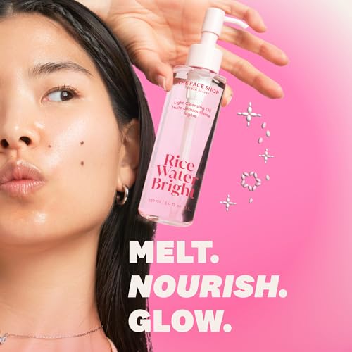 THE FACE SHOP Rice Water Bright Light Cleansing Oil, 5.0 fl. oz. - Product Imagery