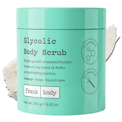 frank body Glycolic Acid Body Scrub | Fights KP & Breakouts, - Product Imagery