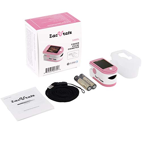 Zacurate Pro Series 500DL Fingertip Pulse Oximeter Blood Oxygen - Product Imagery