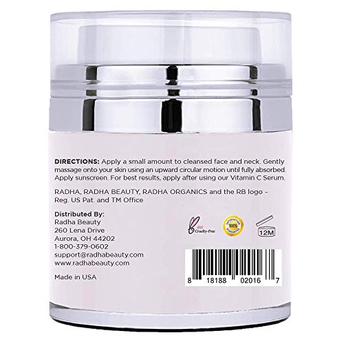 Radha Beauty Moisturizing Miracle Retinol Cream for Face - with - Product Imagery