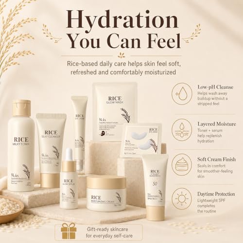 13PCS Rice Korean Skin Care Set, Korean Skincare Set, Korean - Product Imagery
