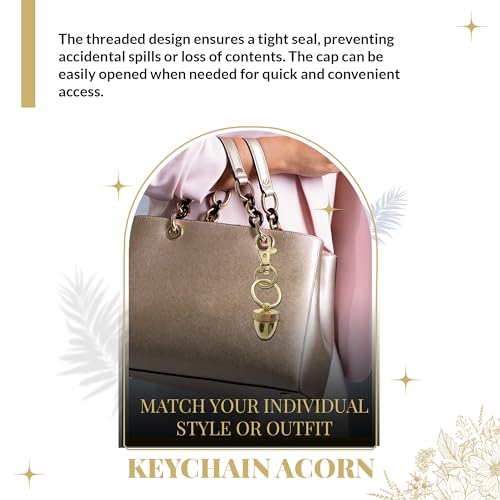 Key Chain Acorn Pill Holder | Acorn Pill Holder is crafted from - Product Imagery