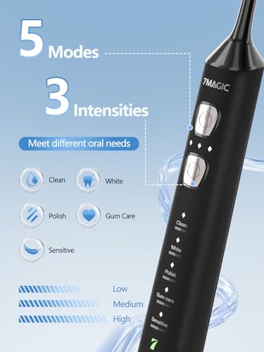 7MAGIC Sonic Electric Toothbrush, 180-Day Runtime, 42000VPM, 8 - Product Imagery