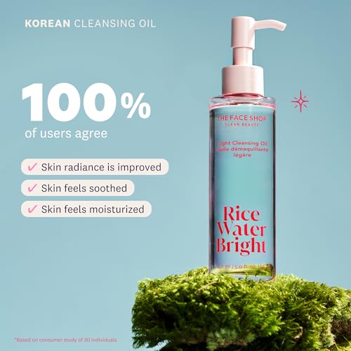 THE FACE SHOP Rice Water Bright Light Cleansing Oil, 5.0 fl. oz. - Product Imagery