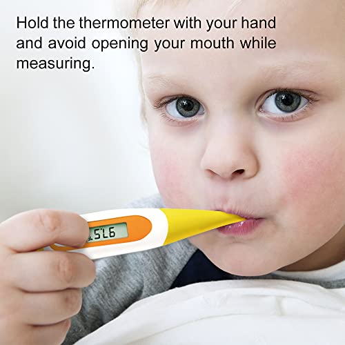 Easy@Home Digital Oral Thermometer for Fever Adults: Rectal, - Product Imagery