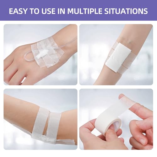 Paper Medical Tape, 10 Rolls 1" x 10 Yards, Latex Free Surgical - Product Imagery