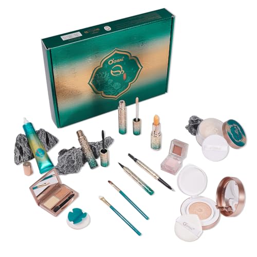 O'CHEAL O’CHEAL 13 Piece Makeup Gift Set, Beauty Kit – green