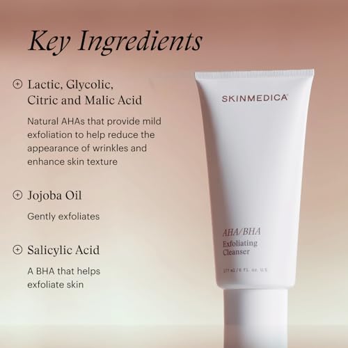 SkinMedica AHA/BHA Exfoliating Face Wash (NEW PACKAGING),Gentle - Product Imagery