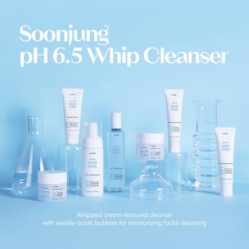 ETUDE SoonJung pH 6.5 Whip Face Cleanser for Sensitive Skin, - Product Imagery