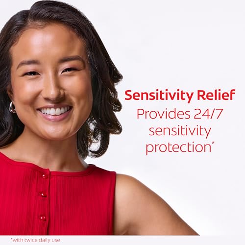 Colgate Optic White Sensitivity Relief Whitening Toothpaste, 3 - Product Imagery