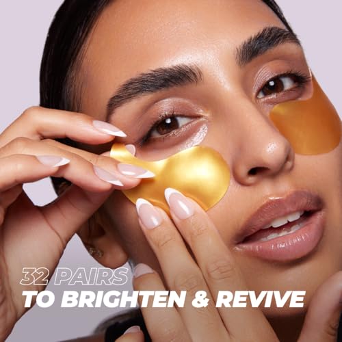 Vitamasques Golden Hydrogel Eye Pads For Puffy Eyes & Dark - Product Imagery