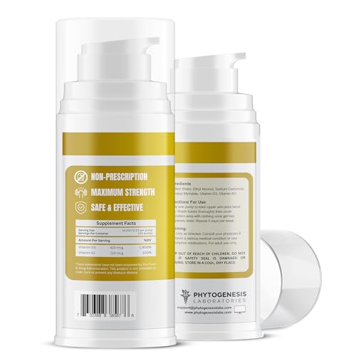 Phytogenesis Vitamin D3 K2 Topical Gel - Product Imagery
