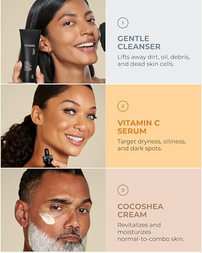 Buttah Skin 3pc Transforming Skincare Kit for Melanin | Rich - Product Imagery