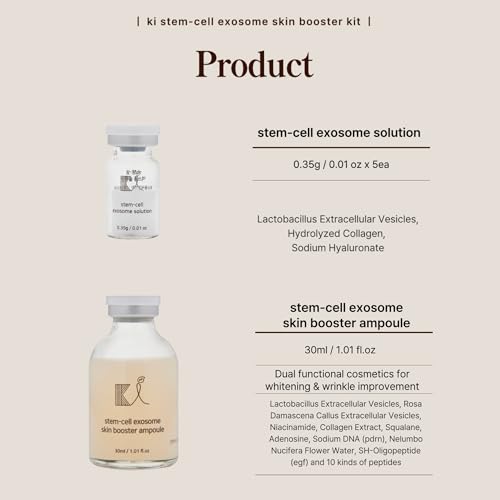 Stem-Cell Exosome Skin Booster Kit Booster Ampoule| Exosome, - Product Imagery