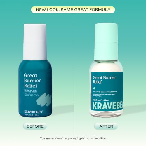 KraveBeauty Great Barrier Relief Serum for Dry, Sensitive Skin, - Product Imagery