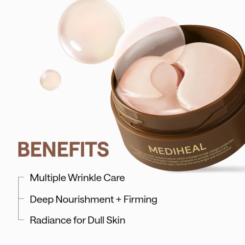 MEDIHEAL 95% Retinol & Collagen Under Eye Patches, Wrinkle Care - Product Imagery