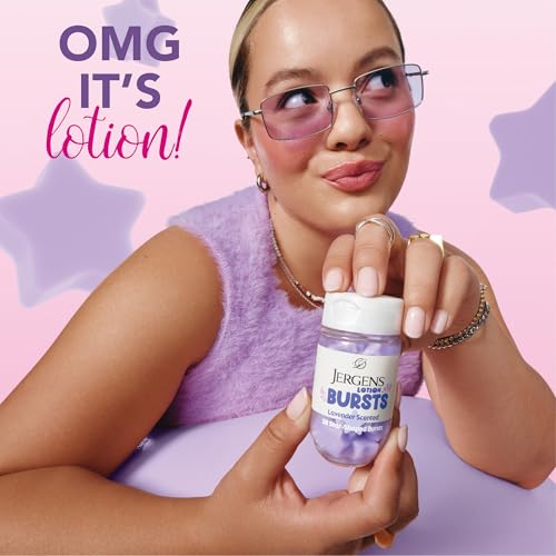 Jergens Lavender Star-Shaped Lotion Bursts Moisturizer for - Product Imagery