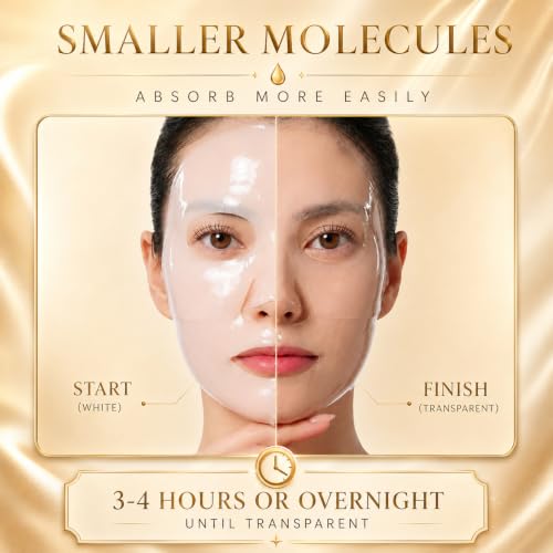 Bio-Collagen Real Deep Mask, 8 Count, Overnight Hydrogel Face - Product Imagery