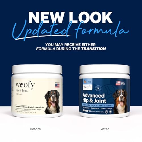 Woofy Advanced Strength Hip & Joint Health Supplement for Dogs - - Product Imagery