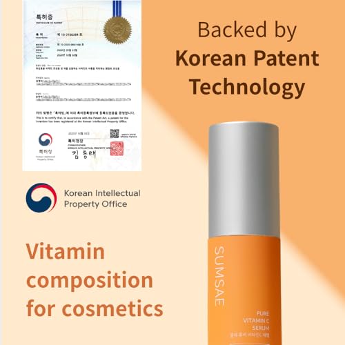Pure Vitamin C Serum - Korean Skincare with Vitamin 10.5%, - Product Imagery