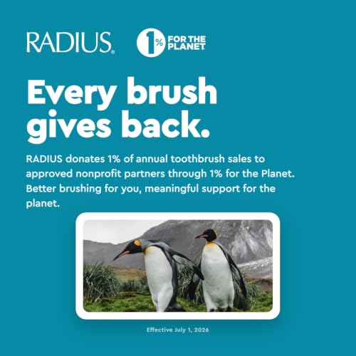 RADIUS Toothbrush Original Big Brush, BPA Free and ADA Accepted, - Product Imagery