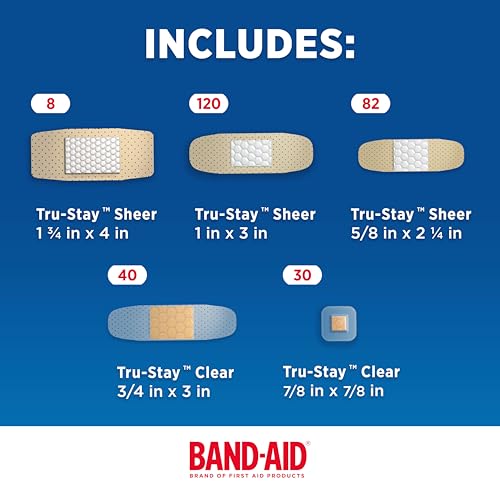 BAND-AID Brand Adhesive Bandages Family Pack, Assorted Sizes, - Product Imagery