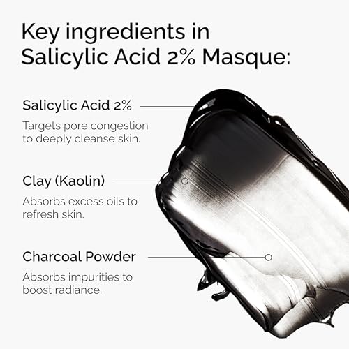 The Ordinary Salicylic Acid 2% Masque, Clarifying Charcoal & - Product Imagery