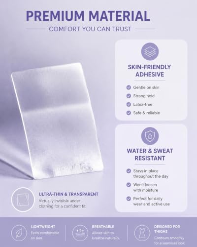 Thigh Care Patch, Transparent Beauty Patch for Daily Skin Care - Product Imagery