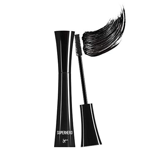 IT Cosmetics Superhero Elastic Stretch Volumizing + Lengthening Mascara – Black (full size)