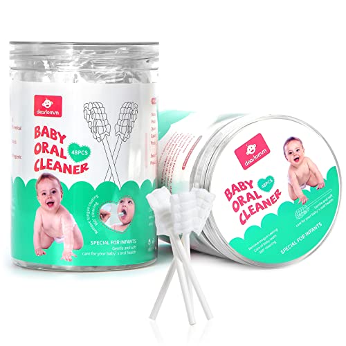dearlomum 48PCS Baby Tongue Cleaner Newborn Toothbrush - Product Imagery