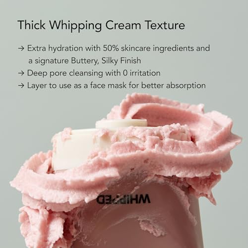 WHIPPED Cream Facial Cleanser Ddalva - Strawberry & Vanilla bean - Product Imagery