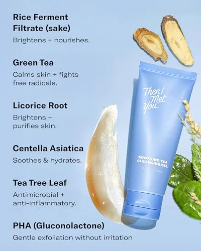 Then I Met You Soothing Tea Cleansing Gel, Korean Skin Care Face - Product Imagery
