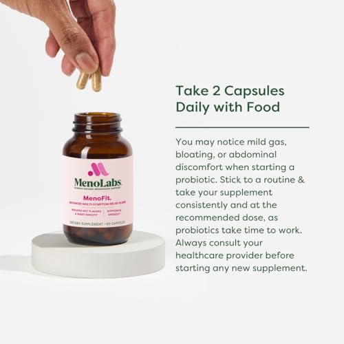 MENOLABS MenoFit, Menopause Supplements for Women - 60 Capsules - Product Imagery