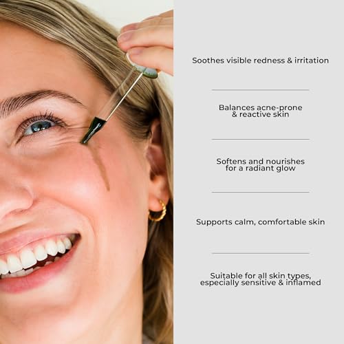 Amallow – Blue Tansy Face Serum – Anti-Aging Calming Botanical - Product Imagery