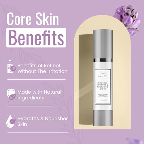 Bakuchiol Moisturizer Cream 1.7 Oz - Retinol Alternative - All - Product Imagery
