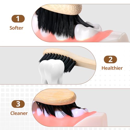 Virgin Forest Bamboo Toothbrushes 10pk, Soft BPA Free - Product Imagery