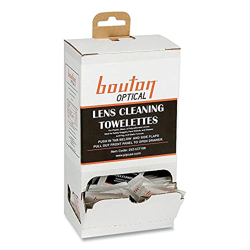 BOUTON 1LCT100 PRE-MOISTENED DISPOSABLE LENS CLEANING STATION (PACK OF 8)