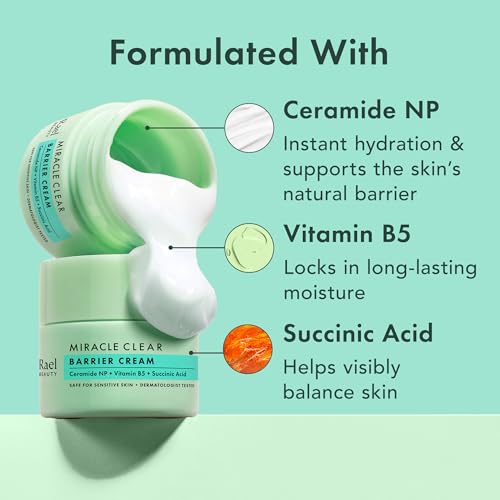 Rael Miracle Clear Skin Barrier Cream Daily Moisturizer, - Product Imagery