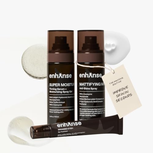 The Maxxing Routine Mens Skincare Gift Set De Puff Matte 3 - ENHANSE Official Imagery - 1