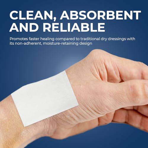 MED PRIDE Sterile Non Stick Pads for Wound Care and Wounds, - Product Imagery
