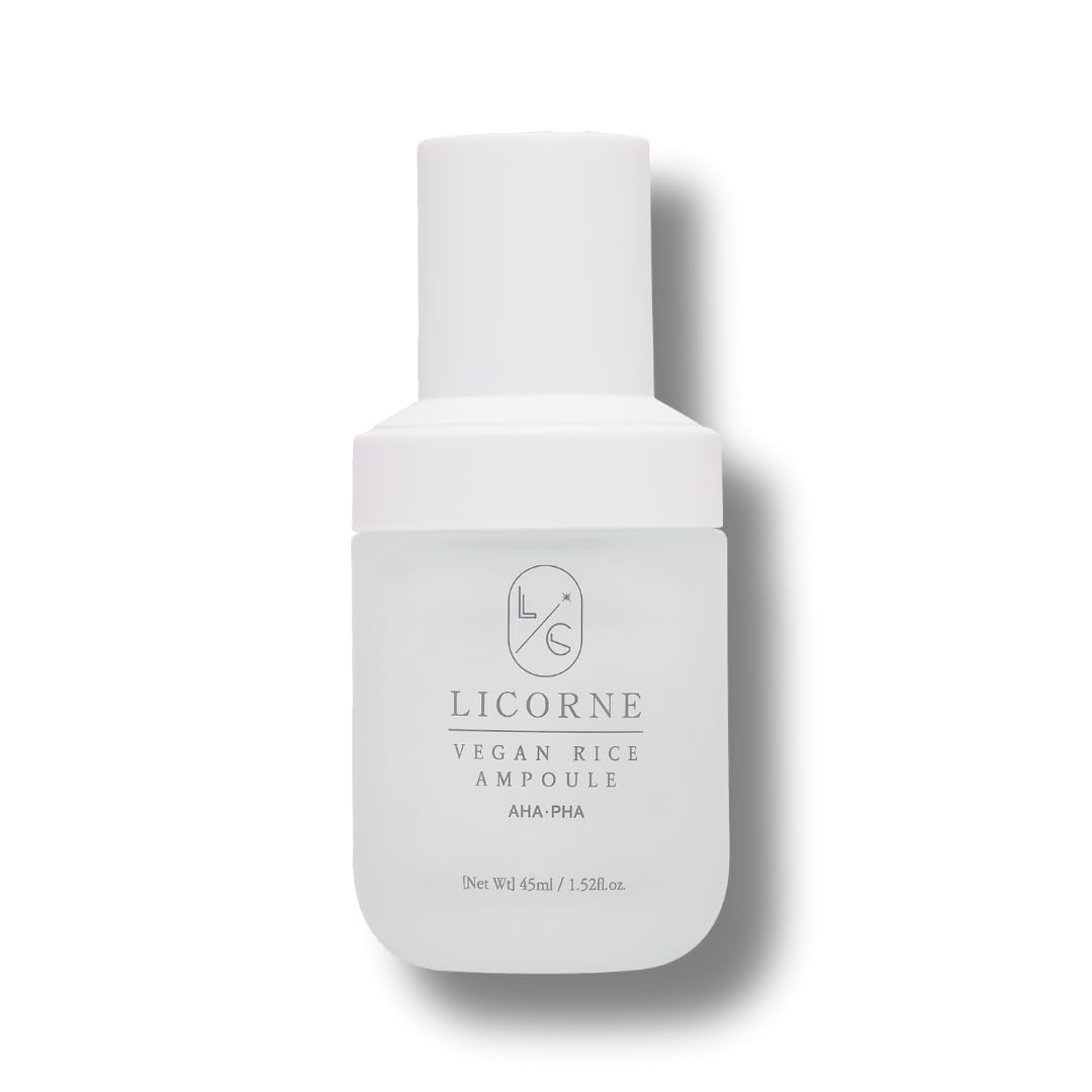 Licorne Rice Ampoule Skincare Serum 1.52 Fl Oz, Vegan Korean - Product Imagery