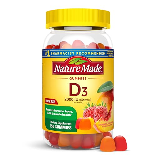 Nature Made Vitamin D3 2000 IU (50 mcg) per Serving, 150 Vitamin - Product Imagery
