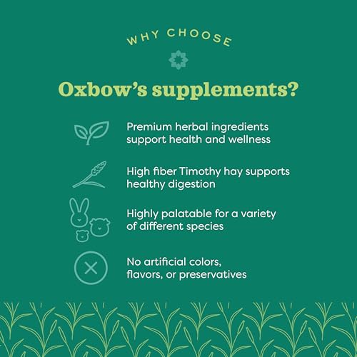 Oxbow Vitamin C Guinea Pig Supplement, High-Fiber Timothy Hay, - Product Imagery