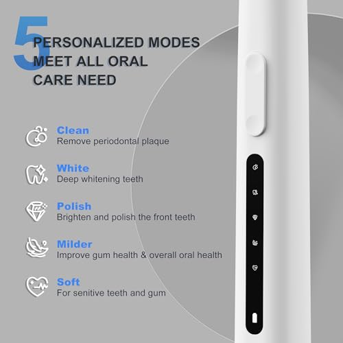 7AM2M Sonic Electric Toothbrush, High Power Rechargeable - Product Imagery