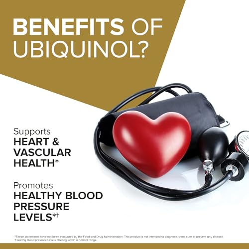 Qunol Ubiquinol 100mg, Powerful Antioxidant for Heart Health, - Product Imagery